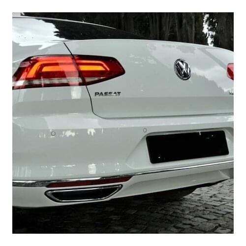 For Volkswagen Passat B8 2016-2020 Chrome Exhaust Looking Diffuser R LineStill SD High Quality Silicone With Mount