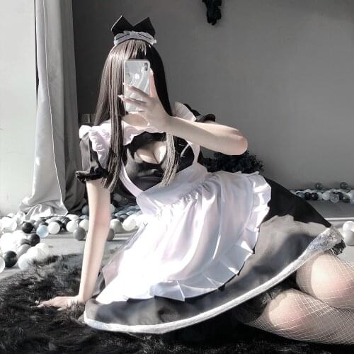Erotic Role Play Cute Live Show Women Sexy Lingerie Lolita Costume Cosplay Japanese Maid Servant Babydoll Dress Uniform
