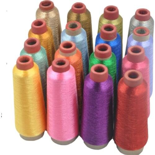 Hot sale Bright Color Thread Line Textile Metallic Sewing Thread 3500 yards CNC Computer Cross-stitch Embroidery thread