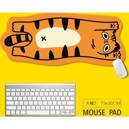 Game Cartoon Mouse Pad Cute Girl Art Ins Style Creative Keyboard Pad Non-Slip Natural Rubber Anime Mouse Pad Large Keyboard Pad