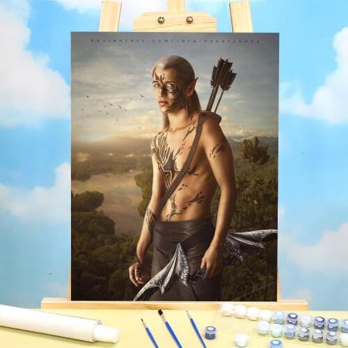 Woman Girl Painting By Numbers Complete Kit Acrylic Paints 40*50 Picture By Numbers Photo New Design Crafts For Wholesale