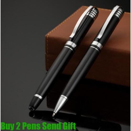Classic Design Brand Metal Roller Ballpoint Pen Business Executive Writing Metal Clip Pen Buy 2 Pens Send Gift