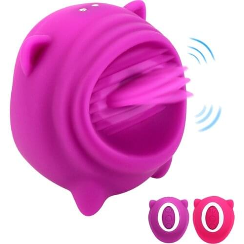 Powerful Tongue Licking Vibrator For Clitoris Sucker Nipple Licks Anal Toys Women Masturbator Small Erotic Machine For Sex Shop