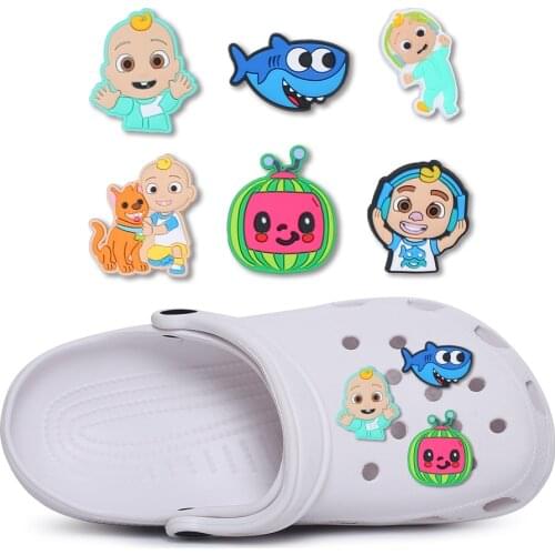 New product 1pc shoe decoration/croc shoe charms/shoe accessories for clogs kids school gift fit wristband croc jibz