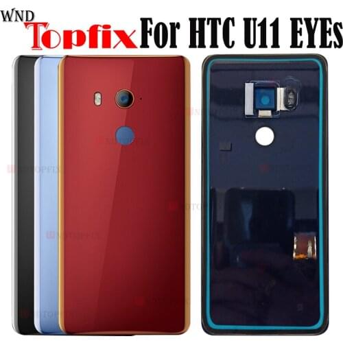 Original NEW For HTC U11 Eyes Battery cover door glass with camera lens For HTC U11 EYEs Back Battery Cover with glue U11 eyes