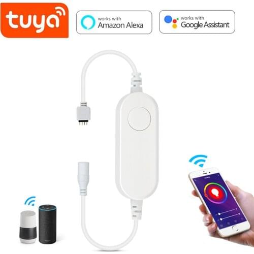 1 to 2/1 Tuya Smart Life WiFi Controller DC5V 12V 24V Smart Home lamp Controller Work Amazon Alexa Google Home for rgb led Strip