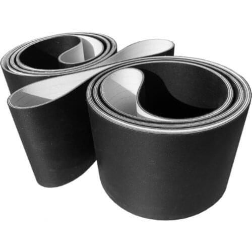Perimeter:6260x195x2mm Black PVC Flat Conveyor Belt