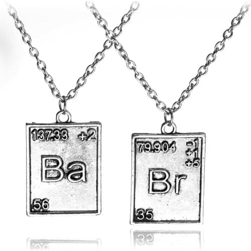 Dongsheng A Pair of Vintage Breaking Bad Ba.Br Pendants & Necklaces for Women Men Fashion Jewelry Necklaces for Lover Couple-30