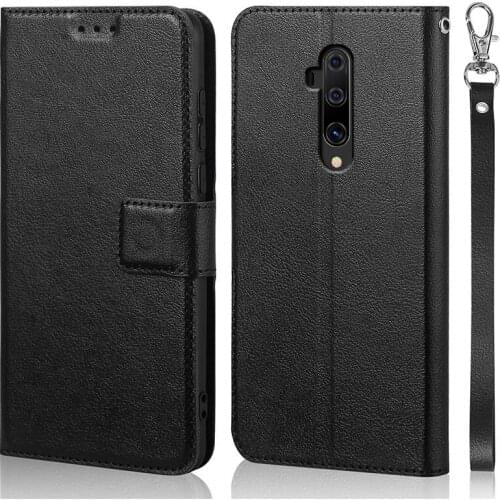 Luxury Flip Case for Oneplus 7T Pro Cover Original Book Design Leather Phone Coque Wallet Capa Stand With Strap Card Holders