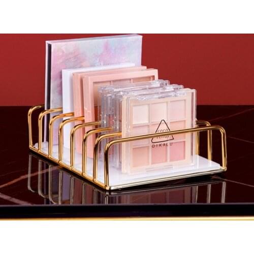 Seven-compartment Eyeshadow Palette Organizer Powder Cake Storage Box Makeup Tools Holder Compartment Desktop Storage Box