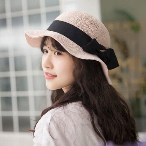 Spring summer large brim Straw hat sun protection women foldable Bonnet peaked cap Panama hat bonnet Fishing hat chapeu bucket