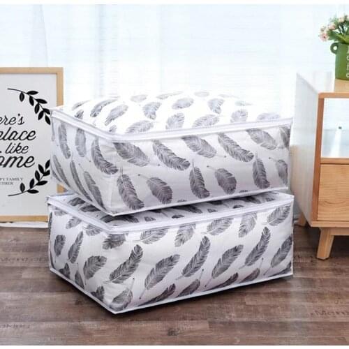 Storage Bag Quilt Pillow Blanket Organizer Foldable Clothes Blanket Quilt Closet Organize Clothing Sorting Bag