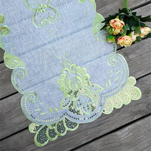 Modern lace embroidery bed Table Runner cloth cover tea coffee tablecloth mantel nappe dining kitchen party wedding decor