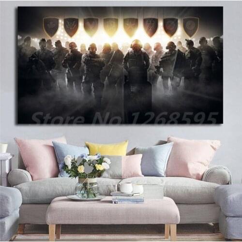 Tom Clancys Rainbow Six Siege Pro League HD Wallpaper Canvas Posters Prints Wall Art Painting Decorative Picture Home Decoration