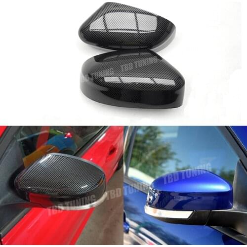 Carbon Look Mirror Cover For Ford Focus 2 MK2 3 MK3 RS ST 2004 2005 -2008 2009 2010 2011 2012 2013 2014 - 2018 accessories focus