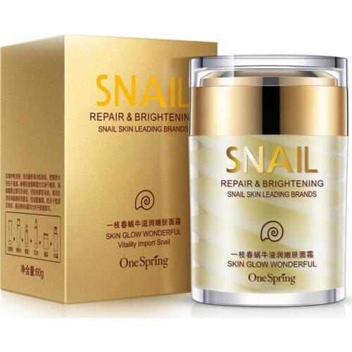 Snail Cream Facial Moisturizer Face Day Cream Whitening Ageless Anti Wrinkles Lifting Facial Firming Skin Care Korean Cosmetics