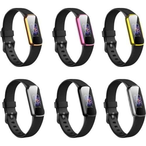 HeroIand Full Protective Case Cover Shell For Fitbit luxe SmartWatch Screen Protecor Replacement Accessories Frame Cases TPU