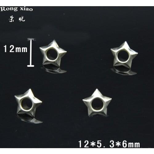 12 mm Pentagram Star Design New Shape Fashion Nickel Grommet Eyelet Copper Material Eyelet with Washers Bag Shoe Accessories