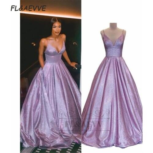 2021 Sexy Sequins Evening Dress Long V Neck Corset Spaghetti Straps Backless Floor Length Evening Prom Party Dresses