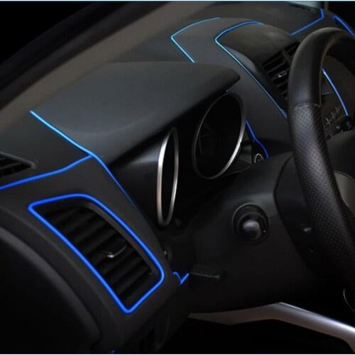 5M car styling indoor car interior external body modification decals decorative line for Skoda Octavia Fabia Rapid Superb Yeti R