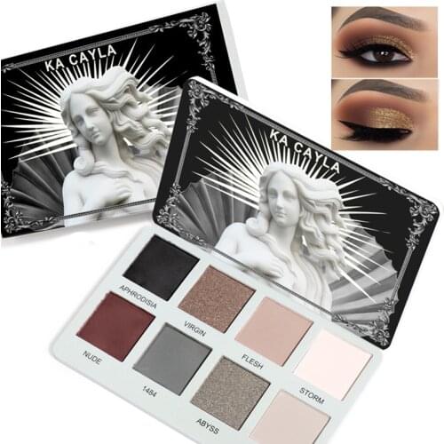 8 Colors Glitter Matte Eyeshadow Palette Long Lasting Waterproof Shimmer Nude Eye Shadow Powder Pallete Makeup Cosmetics Pigment