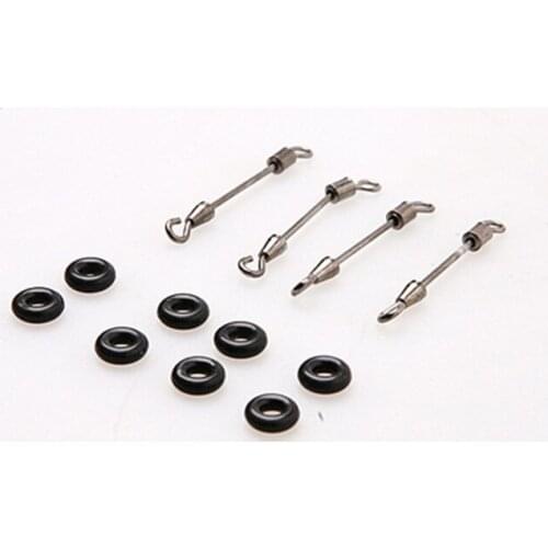 80pcs Fishing Accessories Fishing Line Quick Clip Connector with 160pcs O-rings