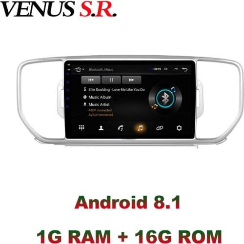 VenusSR Android 8.1 2.5D car dvd for KIA Sportage kx5 radio 2016 2017 multimedia headunit GPS gps navigation