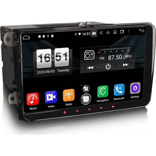 9" Android 10.0 OS Car Multimedia System Player GPS Radio for Volkswagen Polo 2009-2014 & Scirocco 2008-2015 & Passat 2005-2014