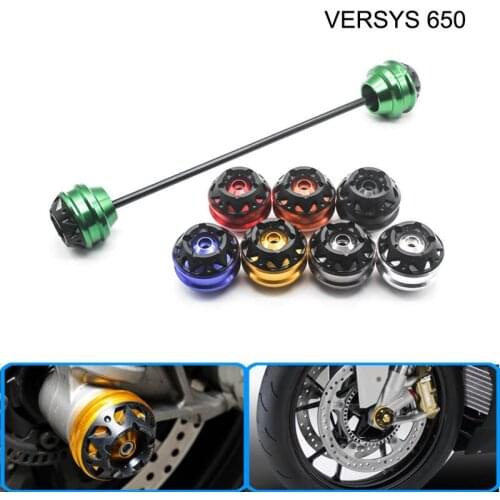 Free delivery for KAWASAKI VERSYS 650 2007-2015 CNC Modified Motorcycle Front and rear wheels drop ball / shock absorber