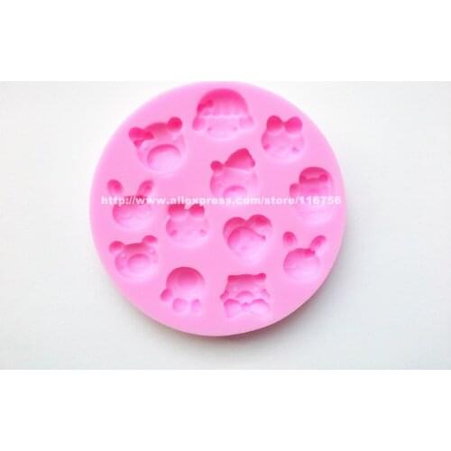 Free Shipping Heads & Feet Shaped Silicone Mold Cake Decoration Fondant Cake 3D Food Grade Silicone Mould 053