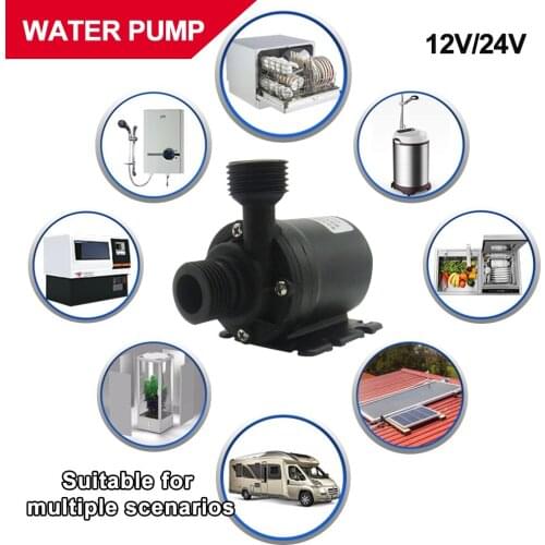 800L/h 12V 24V Solar Brushless Motor Water Circulating Water Pump 22W 5M Dc Aquarium Water Pump Mute Submersible Water Pump