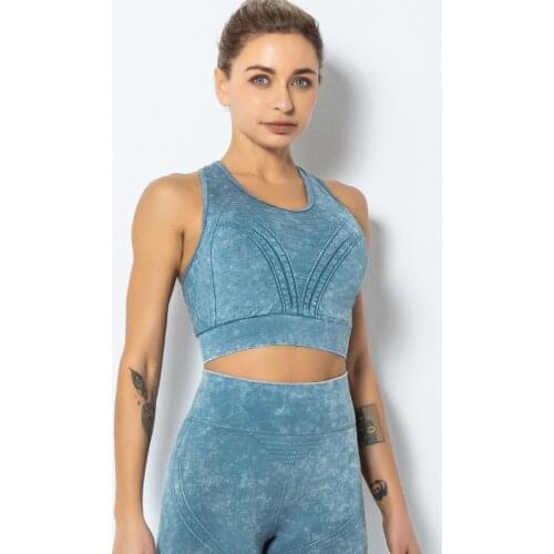 Seamless Knitting Women Sports Bra High Stretch Tight Quick Dry Yoga Vest Sexy Back Y Type Breathable Shockproof Training Bras