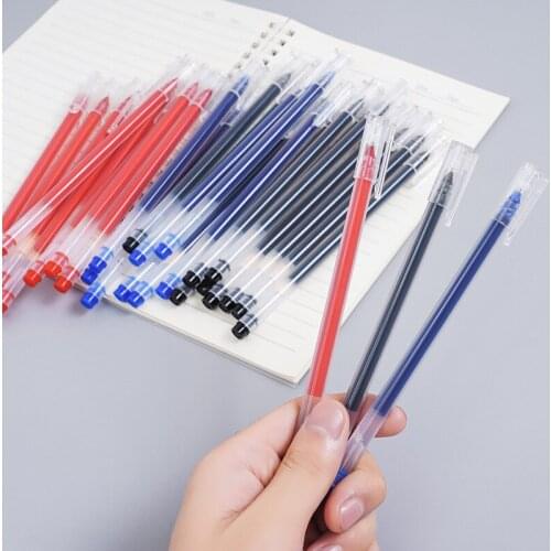 Large-capacity giant gel black red blue 0.5mm full needle office culture education prize exam learning writing signature pen