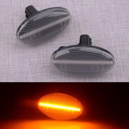 CITALL 1 Pair Clear Lens Amber LED Side Marker Light Fit for Subaru Impreza Wrx Sti Forester Liberty 2002 2003 Car Accessories