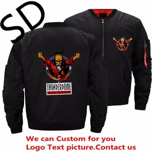 Dropshipping USA Size Thunderdome die Hard Jacket Men heavy metal Hip Hop bomber Jackets and coats ropa hombre Custom Clothes