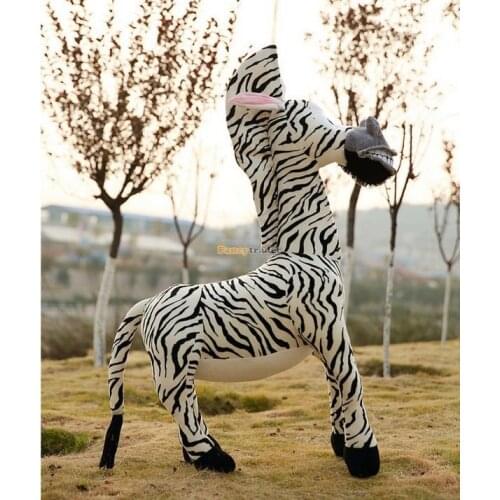 Fancytrader New 55'' / 140cm Biggest Stuffed Soft Plush Emulational Madagascar Zebra Toy, Great Gift, Free Shipping FT50622
