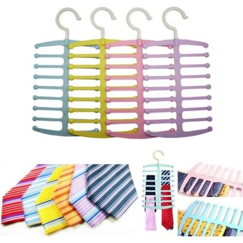 Home Storaging Tools Storage Rack Fishbone Shape Tie Towels Neckties Shawls Scarf Hanger