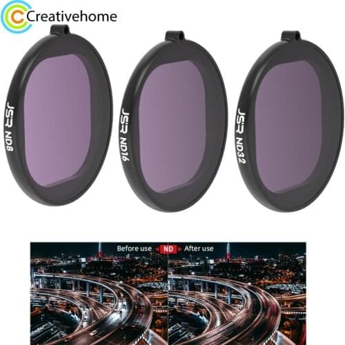 JSR Round Housing 3 in 1 ND8+ND16+ND32 Lens Filter for GoPro HERO8 Black