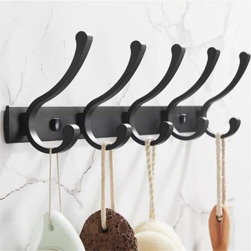 Bathroom Towel Hook Coat Rack Hallway Balcony Hat Hook Clothes Hanger Bedroom Door Wall Rack Corner Kitchen Toilet Brack Hook