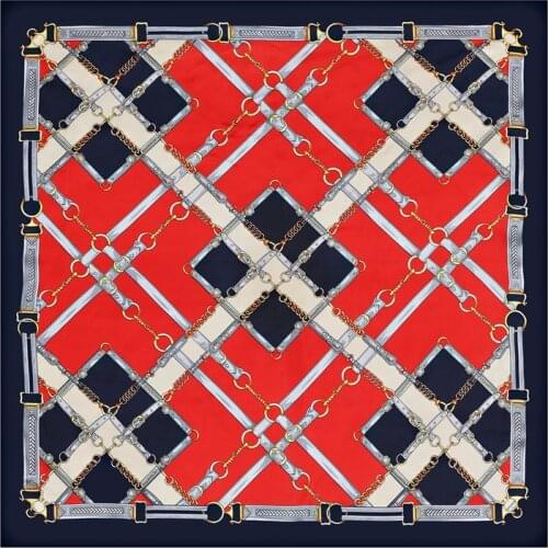 Summer Women Silk Scarf Large Hijab Foulard Lady Bandana Hair Band Female Head Wraps and Shawl Print Neckerchief New 2020