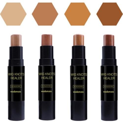 Hot Selling 4 Colors 2 In 1 Wig Knot Healer Stick Lact Tint Stick Sweatproof Lace Wig Glue Frontal Part Hairline Dyeing Stick