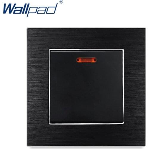 New Arrival 45A Cooker Switch Wallpad Luxury Wall Light Switch Satin Metal Panel Rocker Switches Interrupteur
