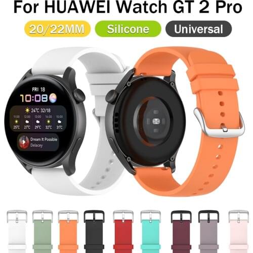 22MM 20MM Silicone Strap Watchband for Xiaomi LS05 Watchband Huawei Watch GT2 Pro Smart Wristband Colorful Replacement Bracelet