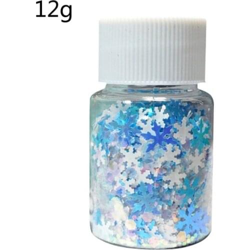 Snowflake Bright Flakes Sequins Kit DIY Snowflake Resin Fillings Glitters Resin Art Decor Fillers Jewelry Making 10g Per