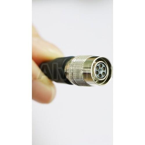 Compatible HR10A-7P-6S hirose 6 Pin Female Connector for CCD GREY Basler Camera