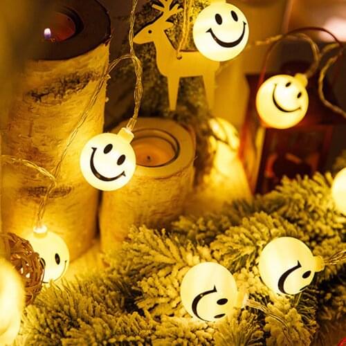 LED Round Smiley Face Night Light Children Kid Gift Toy Lamp Lighting Decoration for Home Bedroom Christmas Lights Changeable