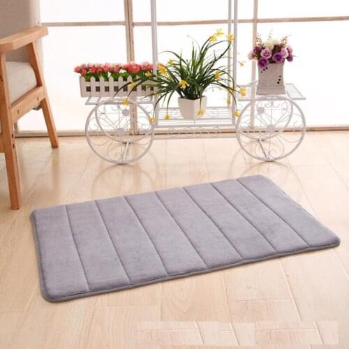 Thick Coral Fleece Memory Cotton Slow Rebound Carpet Floor Mat Bathroom Bathroom Mat Door Mat Rug For Living Room XYW535Y