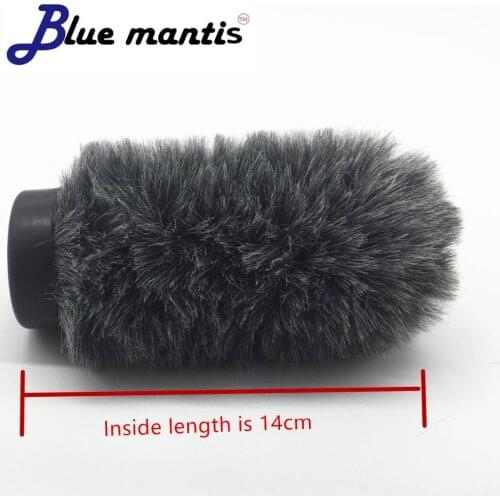 Dead Cat Windscreen Furry Windshield Muff For Rode NTG1 NTG2 Condenser Wind Shield Protection Outdoor Interview Mic Cover 14cm