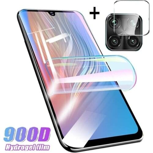 Camera protector Front +Black hydrogel film for ZTE Blade 20 Smart Screen Protector for Blade 20 Smart Not Tempered Glass