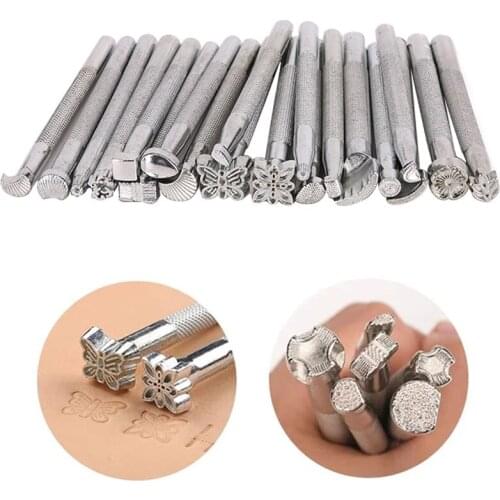 KAOBUY 1Set(26Pcs) Different Shape Leather Stamping Tools Set Carving Punch Tools Leather Printing Tools For Leather Craft